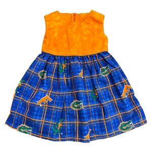 HANDMADE Florida Gators Dress Toddler Girl 12-18mths